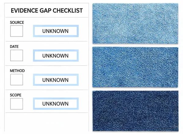 Evidence gap checklist