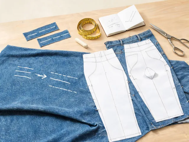 Stretch denim trouser pattern review
