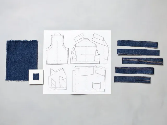 Rigid denim jacket development board