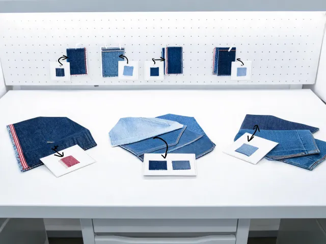 Experimental denim capsule material study